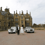 bride+and+groom+brownlow+castle+front