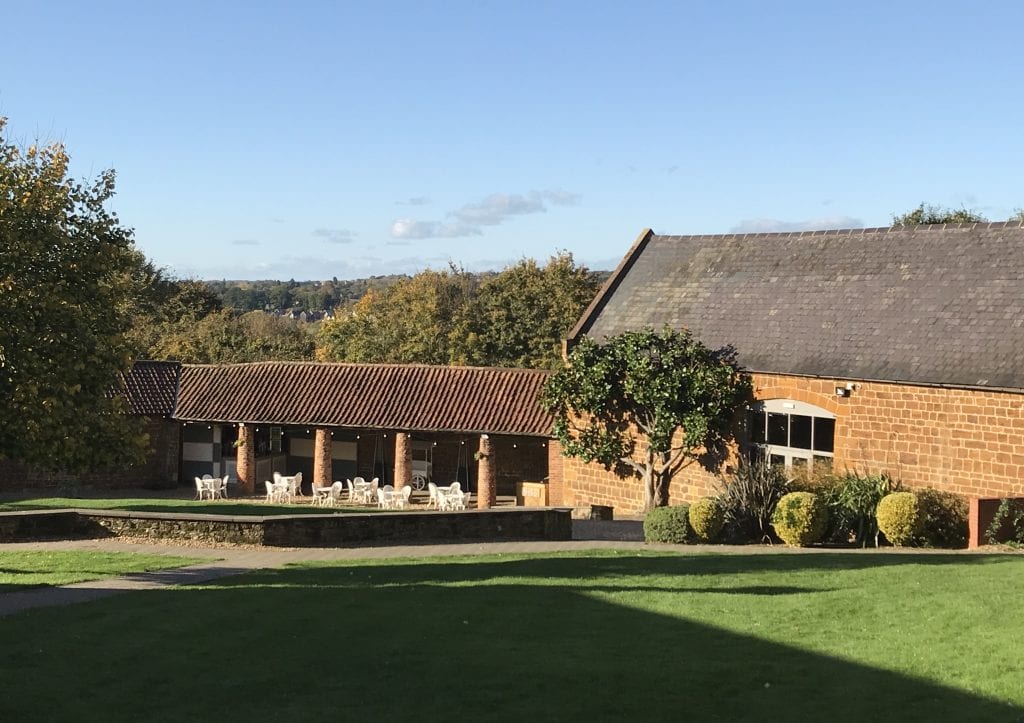 The Barns at Hunsbury Hill Wedding Venue Northampton outside