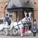 Villiers Hotel wedding venue Buckinghamshire horse and cart