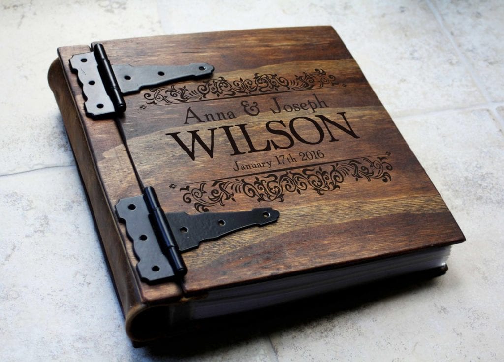 5th Anniversary gifts wooden photo album