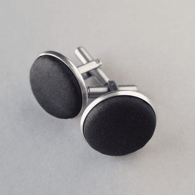 Silk cufflinks