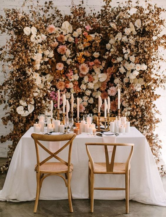 Wedding Flower Wall