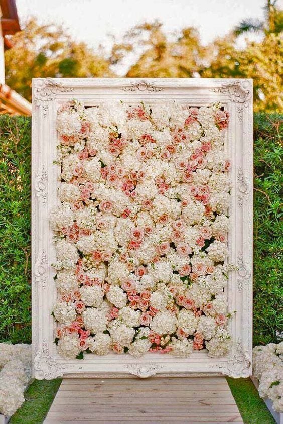 Wedding Flower Wall