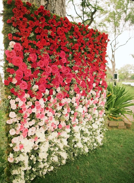 Wedding Flower Wall