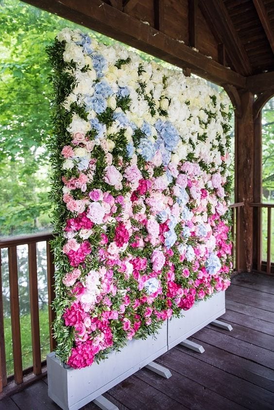 Wedding Flower Wall