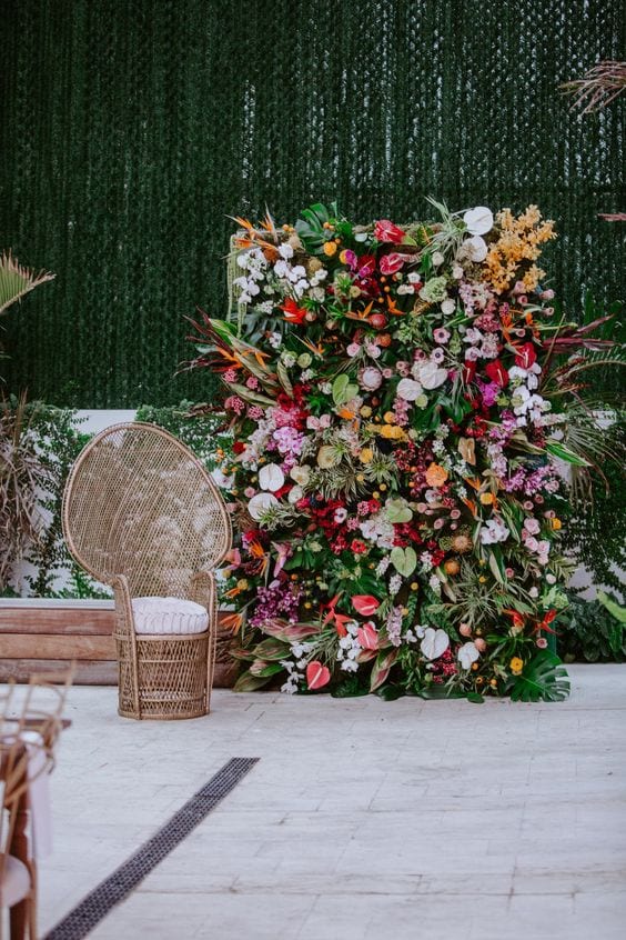 Wedding Flower Wall