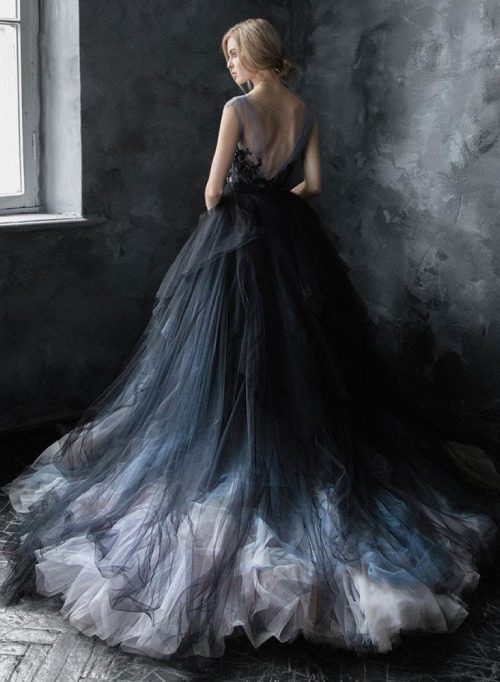 Coloured wedding dresses