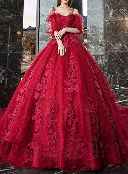 Coloured wedding dresses