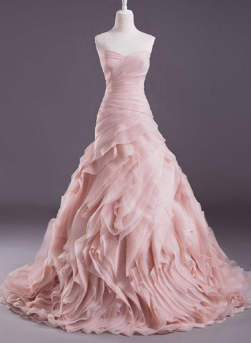 Coloured wedding dresses