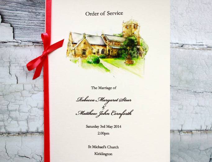 Wedding order of service