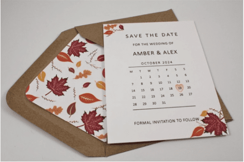17. Autumn save the date