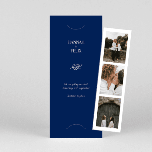 19. Photo bookmark save the date