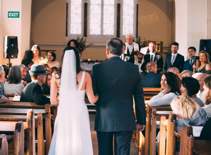walking down the aisle