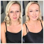 Before and After Bridesmaid Makeup