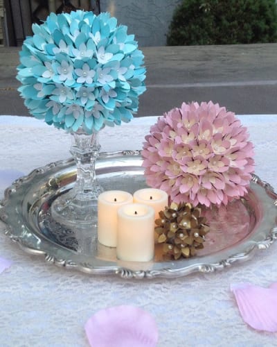 Budget Wedding Centrepieces