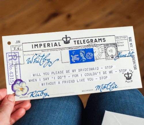 23. telegram card