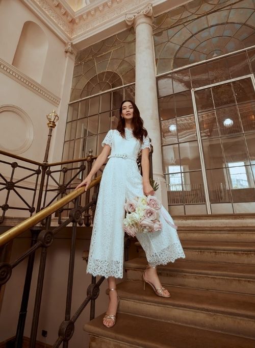 sachin and babi light blue dress Simple Spaghetti Strap Summer Cheap Wedding Dresses with Slit, MW286 –  Musebridals main image 0