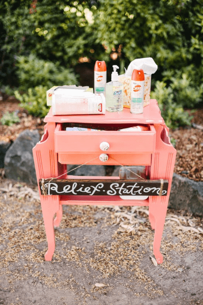 20 wedding relief station