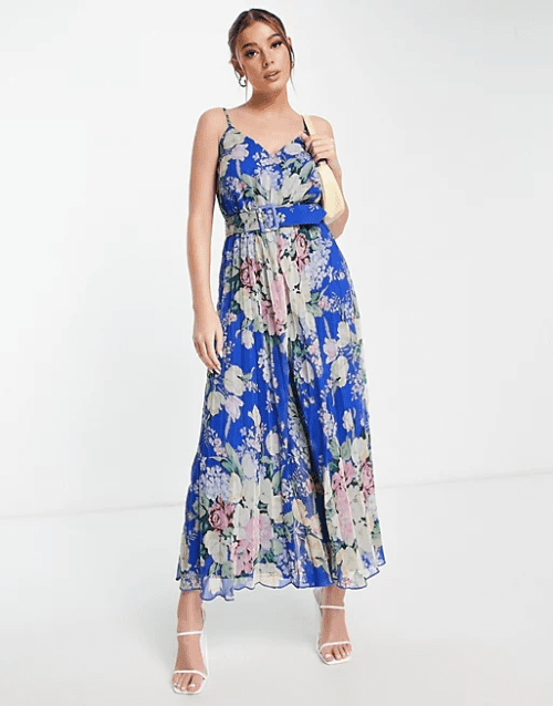 1. pleated cami jumpsuit