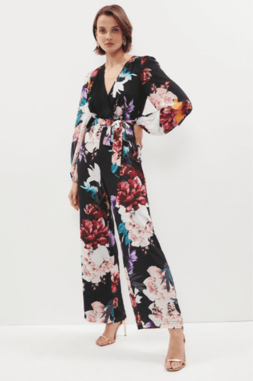 11. Wrap Front Wide Leg Jumpsuit