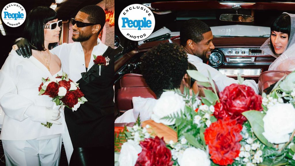 usher celebrity wedding