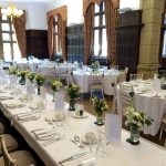 Wedding breakfast dining at Marden Park mansion, Surrey
