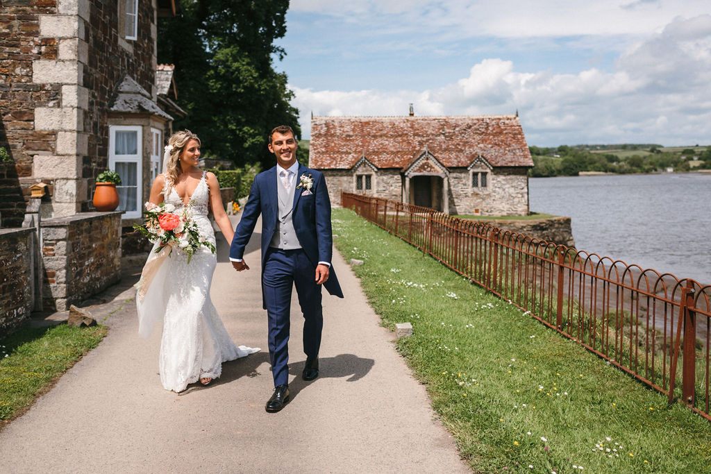 The Best Exclusive Use Wedding Venues Riverside weddings at Pentillie Castle a luxury country house venue on the banks of the river in Cornwall. By Freckle Photography 13