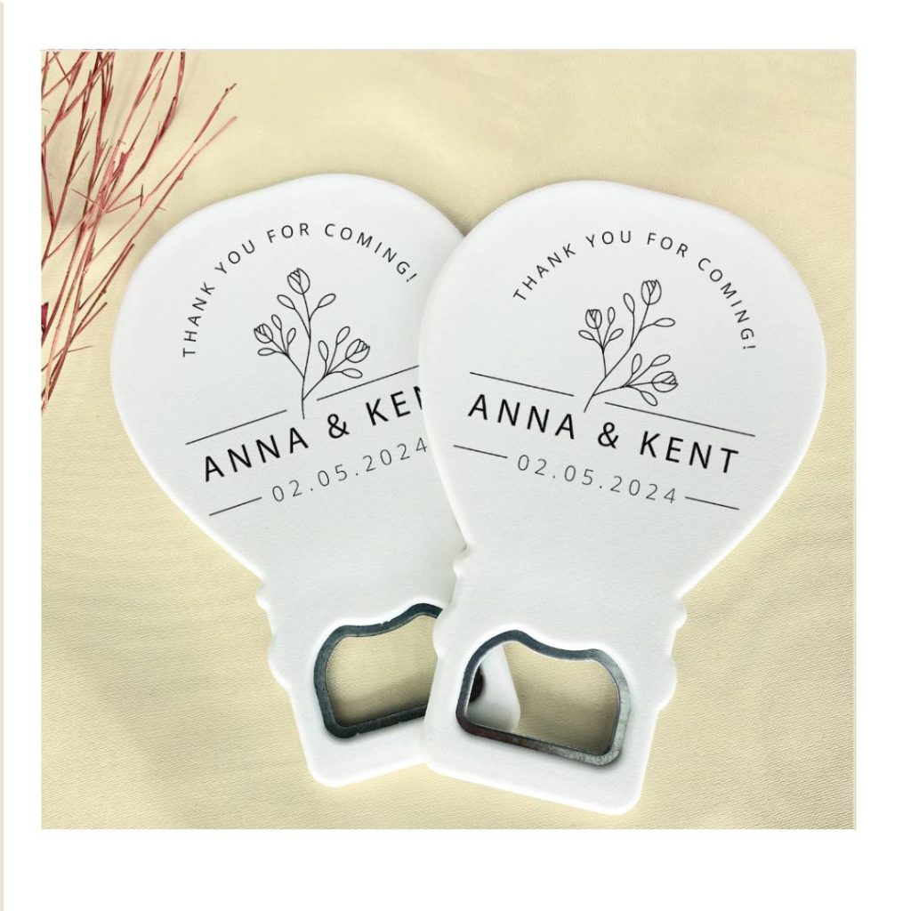 bottle opener wedding favour