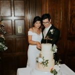 Cutting the wedding cake