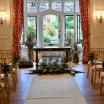 Civil wedding ceremony in Stephens Room, Marden Park mansion, Surrey