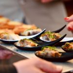 Wedding reception canapes Marden Park mansion Surrey