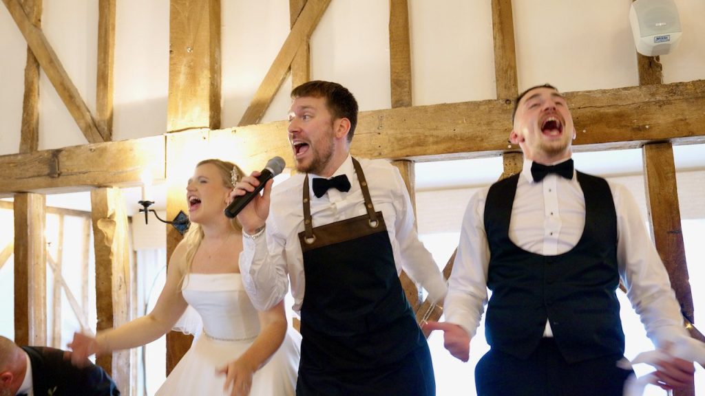 Singing waiters