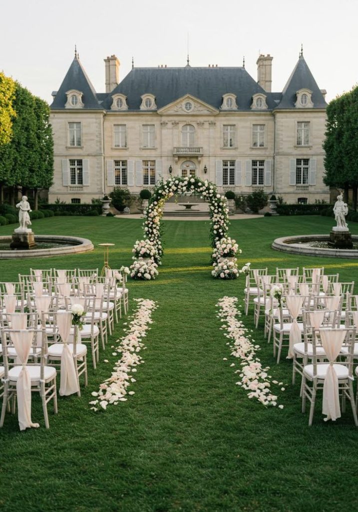 French Chateau Luxury Wedding