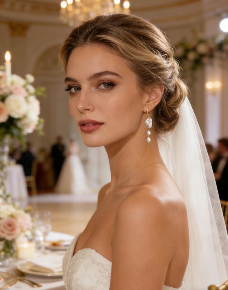 Bride posing