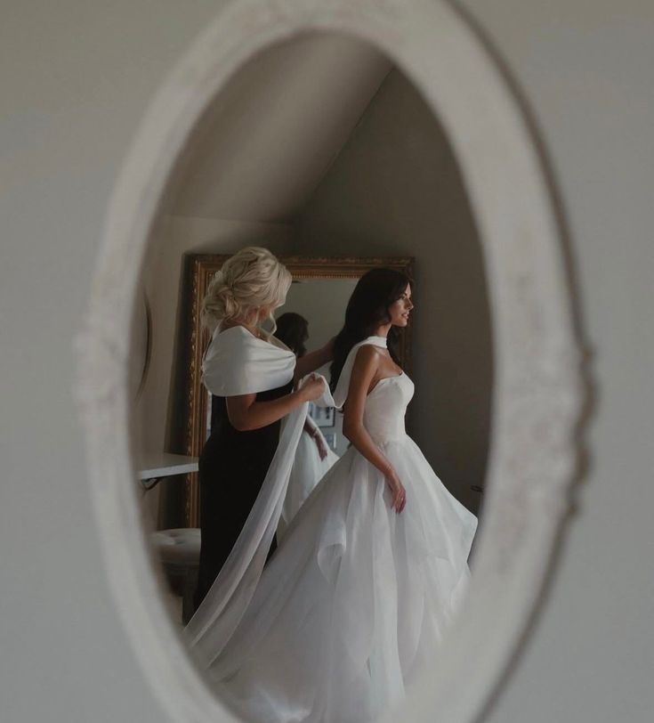 Bride getting ready