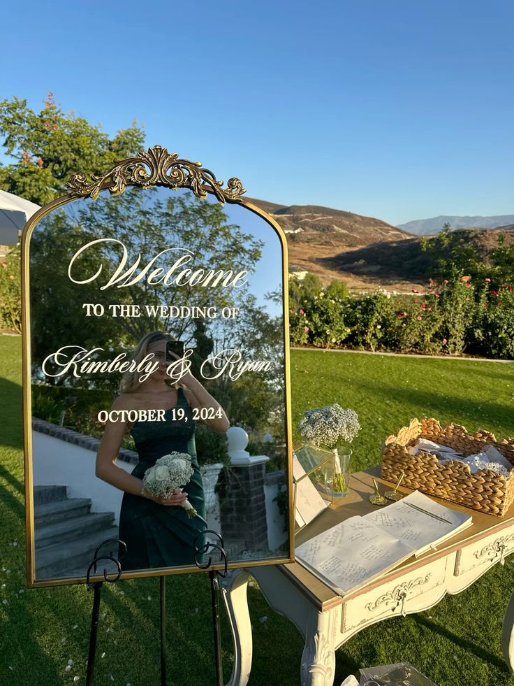 Wedding mirror