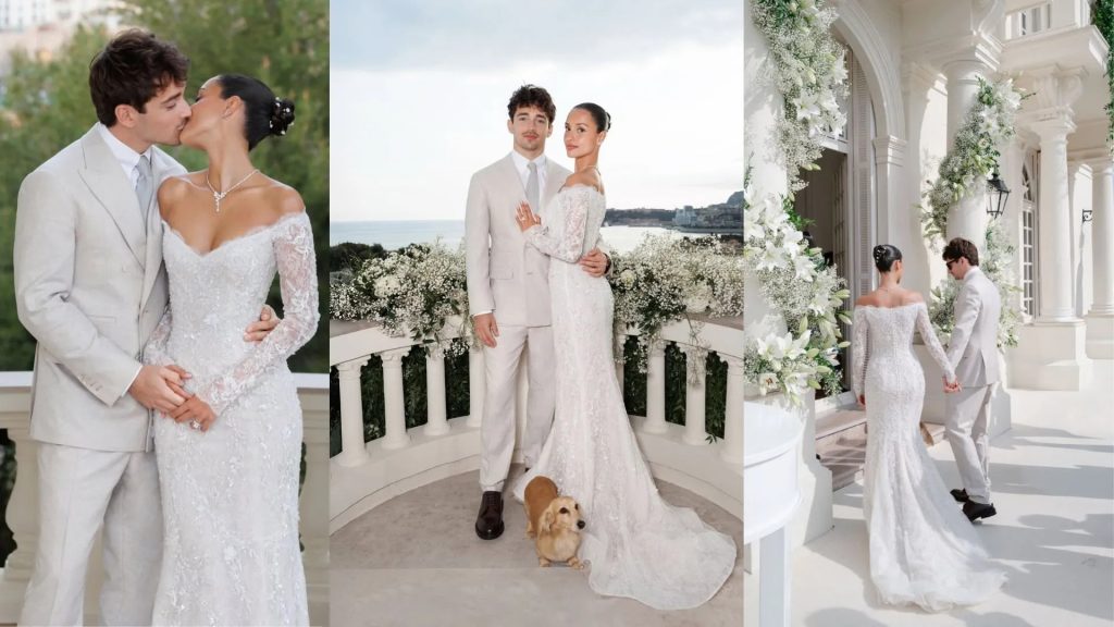 Charles LeClerc and Alexandra Saint Mleux wedding